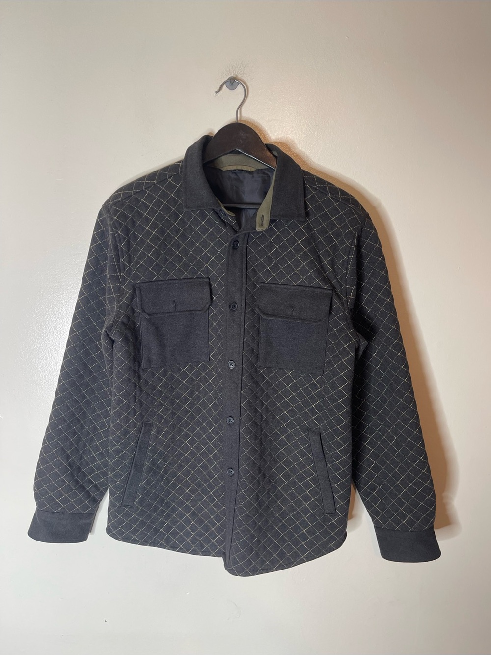 Bylt Basics Quilted Overshirt Jacket Mens Size Small